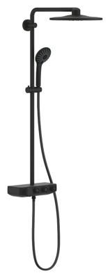 Grohe Euphoria SmartControl 310 regendoucheset met 5 straalsoorten en thermostaatkraan Ø31cm mat zwart