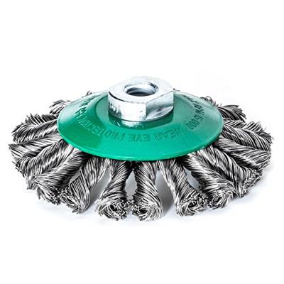 Lessmann Staaldraadborstel | d. 115 mm M14 draaddikte 0,5 mm | RVS 12 mm | 15000 min-¹ | 1 stuk - 472857WZ 472857WZ Lessmann Staaldraadborstel | d. 115 mm M14 draaddikte 0,5 mm | RVS 12 mm | 15000 min-¹ | 1 stuk - 472857WZ 472857WZ