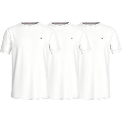 Tommy Hilfiger Heren Katoenen T-Shirt - Basic ondershirts korte mouw - Ronde hals