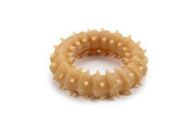 Rubberen ring voor puppy hondenspeeltje naturel 8 cm Rubberen ring voor puppy hondenspeeltje naturel 8 cm