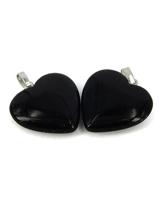 Ruben Robijn Hanger hart 20 mm onyx 1 Stuks - thumbnail