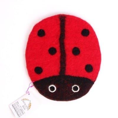 Vilten Onderzetter Lieveheersbeestje