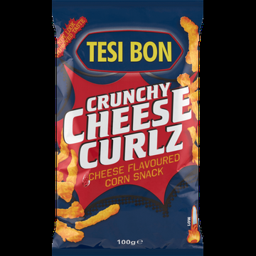Tesi Bon Crunchy Cheese Curlz Cheese Flavoured Corn Snack 100 g bij Jumbo