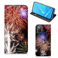OPPO A52 | A72 Hippe | Standcase | Vuurwerk - thumbnail