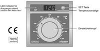 Enda ATC9311-FE-400-230-SSR Temperatuurregelaar J 0 tot +400 °C SSR (l x b x h) 50 x 96 x 96 mm - thumbnail