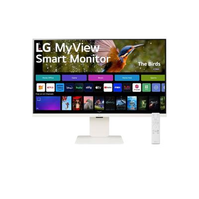 LG MyView Smart Monitor 32SR83U-W.AEU All-in-One 32, IPS-paneel FHD resolutie (3840 x 2160), 5 ms GTG 60 Hz, HDR 10, DCI-P3 95%, kantelbaar, in hoogte verstelbaar