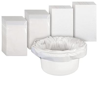 Toiletemmer zakken (50 stuks) | Opvangzakken toilet | Absorberende gel pads | Lekbestendig Toiletemmer zakken (50 stuks) | Opvangzakken toilet | Absorberende gel pads | Lekbestendig