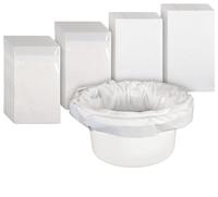 Toiletemmer zakken (50 stuks) | Opvangzakken toilet | Absorberende gel pads | Lekbestendig - thumbnail