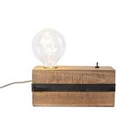 QAZQA Industriële tafellamp hout - Reena - thumbnail