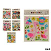 Stickers Pincello Multicolour 32 x 1 x 38 cm (24 Stuks) - thumbnail