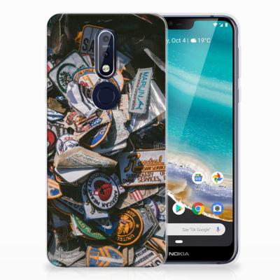 Nokia 7.1 | Siliconen hoesje | met foto Badges
