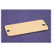 Hammond Electronics 1455KAL-10 1455KAL-10 End plate (l x b x h) 1.5 x 78 x 43 mm Aluminium Natuur 10 stuk(s) - thumbnail