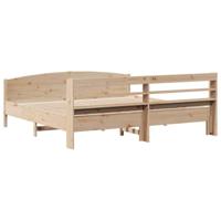 Bedframe zonder matras massief grenenhout 200x200 cm - thumbnail
