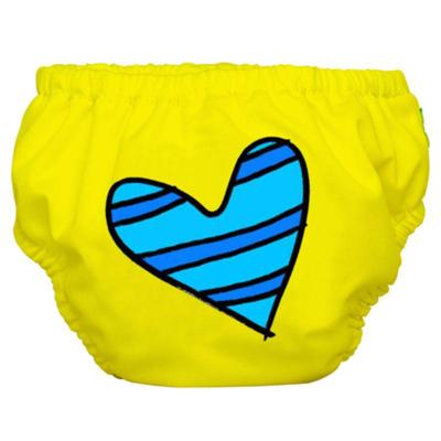 Charlie Banana 2-in-1 Zwemluier en Oefenbroekje- Blue Petit Coeur on Yellow - Maat M (7-9 kilo) Charlie Banana 2-in-1 Zwemluier en Oefenbroekje- Blue Petit Coeur on Yellow - Maat M (7-9 kilo)