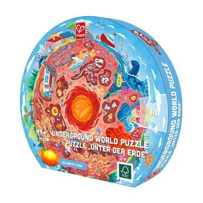 Hape ondergrondse wereld puzzel met licht - 36st. Hape ondergrondse wereld puzzel met licht - 36st.