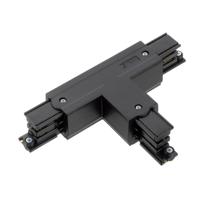 T-stuk rechts vast 90gr tbv. rail 3-fasen zwart - 5050065 - thumbnail