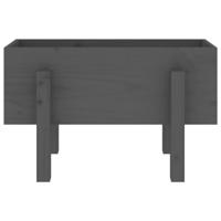 VidaXL Plantenbak 62x30x38 cm massief grenenhout grijs - thumbnail