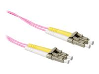 ACT RL9751 Glasvezel Patchkabel Duplex LSZH - LC/LC 50/125µm OM4 - 1,5 meter - thumbnail