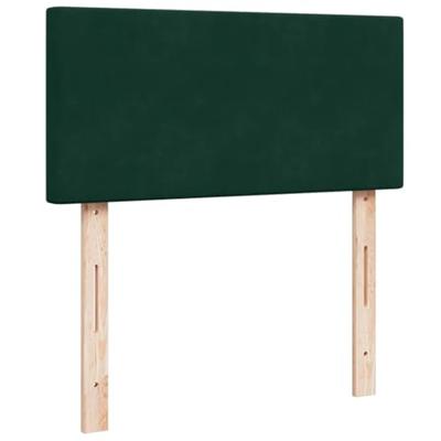 Ottoman bed met matras 100x200 cm fluweel donkergroen