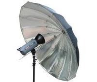 BRESSER SM-09 Jumbo Paraplu 162 cm zilver/zwart - thumbnail