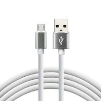 everActive USB-kabel 1m - Wit, silicone, ondersteuning voor snelladen, 2,4A - CBS-1MW - thumbnail
