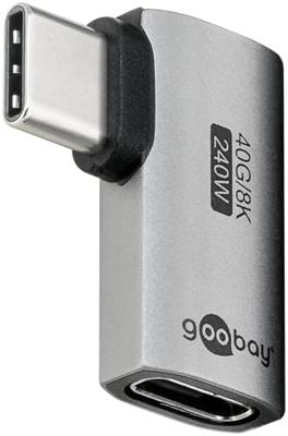 Enzo Goobay usb-c adapter | male/female | horizontaal | 90 graden adapter - 9550432