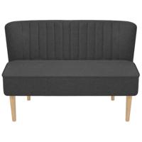 Bank 117x55,5x77 cm stof donkergrijs - thumbnail