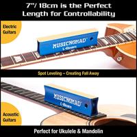 MusicNomad MN810 fret leveler - 7 inch voor ukelele en mandoline - thumbnail