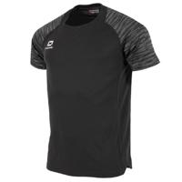 Stanno Bolt Voetbalshirt Kids Zwart - thumbnail