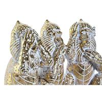 Decoratieve figuren DKD Home Decor Gouden Tropisch Overalls Decapé 21 x 11 x 16,2 cm - thumbnail