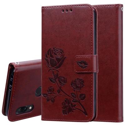 Rose reliëf horizontale Flip PU lederen draagtas voor Xiaomi Redmi 7 met houder & kaartsleuven & portemonnee (bruin) Rose reliëf horizontale Flip PU lederen draagtas voor Xiaomi Redmi 7 met houder & kaartsleuven & portemonnee (bruin)