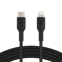 Kabel USB-C naar Lightning Belkin CAA004BT2MBK Zwart 2 m - thumbnail