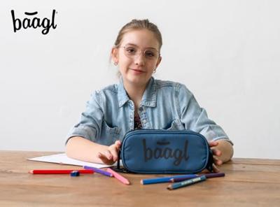 Baagl Student etui Oceaan Blauw 3-ritsen Baagl Student etui Oceaan Blauw 3-ritsen