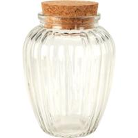 Voorraadpot glas met kurk deksel 280ml - thumbnail