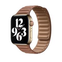 Apple origineel Leather Link Apple Watch medium 42mm / 44mm / 45mm Saddle Brown - MY9H2ZM/A - thumbnail