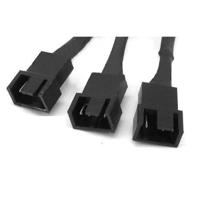 4pin to 1*4Pin and 2*3Pin PWM extender cable 4pin to 3 Ways Y Splitter Cable 27cm - thumbnail