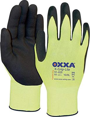 Oxxa X-Grip-Lite Werkhandschoen Geel/Zwart, 10 - 15102510 - 15102510