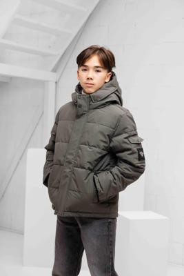 Black Bananas Plate Winterjas Kids Groen - Maat 140 - Kleur: Zwart | Soccerfanshop