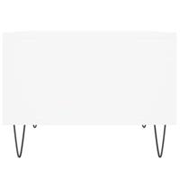 Salontafel 60x50x36,5 cm bewerkt hout wit - thumbnail