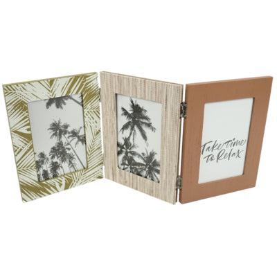 Fotolijst drieluik 10 x 15 cm | 12 stuks