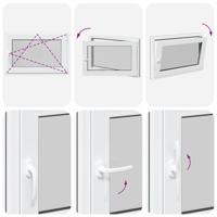 Kelderraam "RISOR" 90x70 cm draai-kiep DIN rechts antraciet - thumbnail