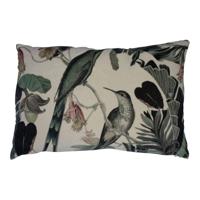 Groot Fluwelen Kussen Exotische Vogel Honing - thumbnail