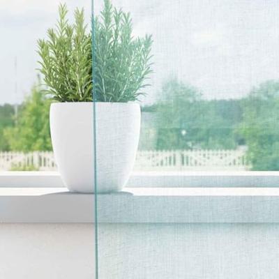 Gordijnen voile met lussen 2 st 140x245 cm turkoois