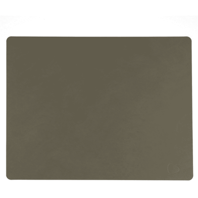 LIND DNA Placemat Nupo - Leer - Anthracite - 45 x 35 cm LIND DNA Placemat Nupo - Leer - Anthracite - 45 x 35 cm