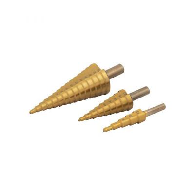 Topgear con. plaatfrezen stappenboor hss set 3x Topgear con. plaatfrezen stappenboor hss set 3x