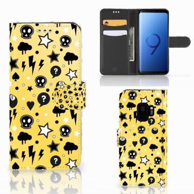 Telefoonhoesje met Naam Samsung Galaxy S9 Punk Geel
