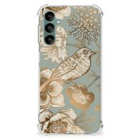 Case voor Samsung Galaxy A24 Vintage Bird Flowers - thumbnail