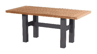 Hartman Tuintafel 'Sophie Yasmani' Teakhout, 180 x 95cm, kleur Naturel/Antraciet