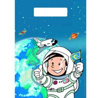 Feestzakjes Astronaut 8 stuks - thumbnail