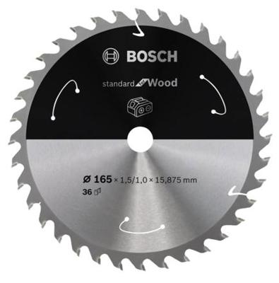 Bosch Accessories PRO Wood cordless 2608837686 Hardmetaal-cirkelzaagblad 165 x 20 mm Aantal tanden: 36 1 stuk(s)